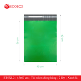  ET6XL2 - 45x60 cm - Túi nilon đóng hàng - 2 lớp - Xanh lá 