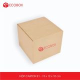  E1 - 12x12x10 cm - Thùng hộp carton 