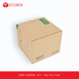  E11 - 14x14x7 cm - Thùng hộp carton 