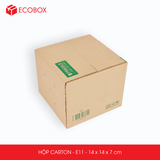  E11 - 14x14x7 cm - Thùng hộp carton 
