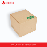  E1 - 12x12x10 cm - Thùng hộp carton 