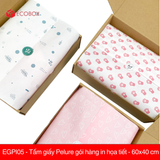  EGPI05 - Tấm giấy Pelure gói hàng in họa tiết - 60x40 cm 