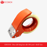  EDC01S - Dao cắt băng keo sắt 100 yard - Khổ 5cm 