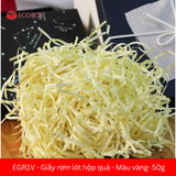  EGR1V - Giấy rơm lót hộp quà - Màu vàng 