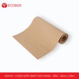  EGH1N - 0.5x50m - CUỘN GIẤY KRAFT GÓI HÀNG MÀU NÂU 