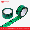  EBK3E - 4.8cm - Block 6 cuộn/1.2kg - Băng keo HÀNG DỄ VỠ màu xanh lá đen 