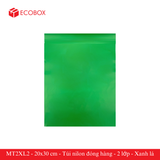  ET2XL2 - 20x30 cm - Túi nilon đóng hàng - 2 lớp - Xanh lá 