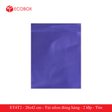  ET4T2 - 28x42 cm - Túi nilon đóng hàng - 2 lớp - Tím 