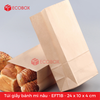  100 Túi giấy bánh mì nâu - EFT1B - 24x10x4 cm 