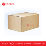  EEC18 - 25x15x10 cm - Hộp Carton Siêu Tiết Kiệm ECONO 