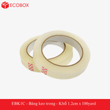  EBK1C - Băng keo trong - Khổ 1.2cm x 100yard 