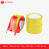  EBK5V - Băng keo màu - Vàng - Khổ 4.8cm - 6 cuộn/ 1kg/ cây 