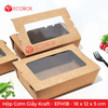  Hộp giấy đựng đồ ăn có cửa sổ - EFH1B - 18x12x5 cm 