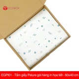  EGPI01 - Tấm giấy Pelure gói hàng in họa tiết - 60x40 cm 