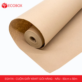  EGH1N - 0.5x50m - CUỘN GIẤY KRAFT GÓI HÀNG MÀU NÂU 
