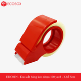  EDC01N - Dao cắt băng keo nhựa 100 yard - Khổ 5cm 