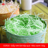  EGR1X - Giấy rơm lót hộp quà - Màu xanh lá- 50g 
