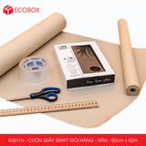  EGH1N - 0.5x50m - CUỘN GIẤY KRAFT GÓI HÀNG MÀU NÂU 