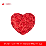  EGR1R - Giấy rơm lót hộp quà - Màu đỏ- 50g 