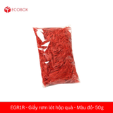  EGR1R - Giấy rơm lót hộp quà - Màu đỏ- 50g 