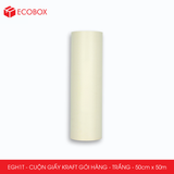  EGH1T - 0.5x50m - CUỘN GIẤY KRAFT GÓI HÀNG MÀU TRẮNG 