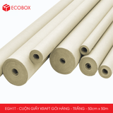  EGH1T - 0.5x50m - CUỘN GIẤY KRAFT GÓI HÀNG MÀU TRẮNG 