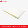  EDT01V - Decal giấy trắng đế vàng A4 - 50 tờ/ xấp 