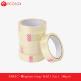  EBK1C - Băng keo trong - Khổ 1.2cm x 100yard 