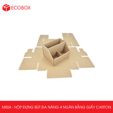  ES04 - HỘP ĐỰNG BÚT ĐA NĂNG 4 NGĂN BẰNG GIẤY CARTON 