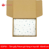  EGPI01 - Tấm giấy Pelure gói hàng in họa tiết - 60x40 cm 