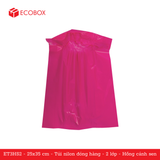  ET3HS2 - 25x35 cm - Túi nilon đóng hàng - 2 lớp - Hồng cánh sen 