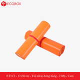  ET1C2 - 17x30 cm - Túi nilon đóng hàng - 2 lớp - Cam 