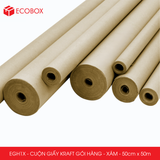  EGH1X - 0.5x50m - CUỘN GIẤY KRAFT GÓI HÀNG MÀU XÁM 