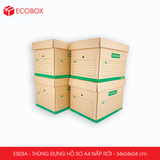  ES03A - 34x24x24 cm - Thùng đựng hồ sơ A4 nắp rời 