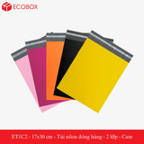  ET1C2 - 17x30 cm - Túi nilon đóng hàng - 2 lớp - Cam 