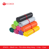  ET4C2 - 28x42 cm - Túi nilon đóng hàng - 2 lớp - Cam 