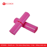  ET3HS2 - 25x35 cm - Túi nilon đóng hàng - 2 lớp - Hồng cánh sen 