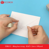  EBK1C - Băng keo trong - Khổ 1.2cm x 100yard 