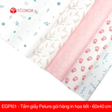  EGPI01 - Tấm giấy Pelure gói hàng in họa tiết - 60x40 cm 