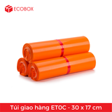  100 Túi/Pack Nilon giao hàng Màu Cam ET0C - 30x17 cm 