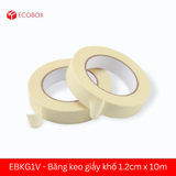  EBKG1V - Băng keo giấy khổ 1.2cm x 10m 