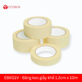  EBKG1V - Băng keo giấy khổ 1.2cm x 10m 