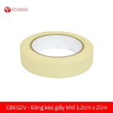  EBKG2V - Băng keo giấy khổ 1.2cm x 25m 