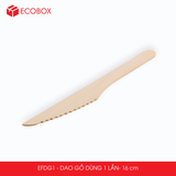  EFDG1 - Dao gỗ dùng 1 lần - 16 cm 