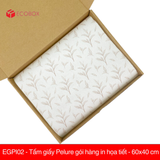  EGPI02 - Tấm giấy Pelure gói hàng in họa tiết - 60x40 cm 