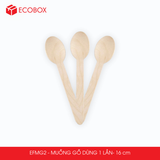  EFMG2 - Muỗng gỗ dùng 1 lần - 16 cm 