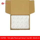  EGPI02 - Tấm giấy Pelure gói hàng in họa tiết - 60x40 cm 