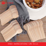 EFMG1 - Muỗng gỗ dùng 1 lần - 10.5 cm 
