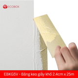  EBKG5V - Băng keo giấy khổ 2.4cm x 25m 