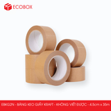  EBKG2N - Băng keo giấy Kraft - Mặt trơn không viết được - 4.5cm x 35m 